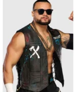 TNA Rebellion 2026 Mike Santana Leather Vest