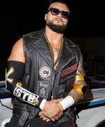 TNA Wrestler Mike Santana Bornnasty Leather Vest