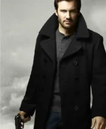 Taken Bryan Mills Black Wool Peacoat