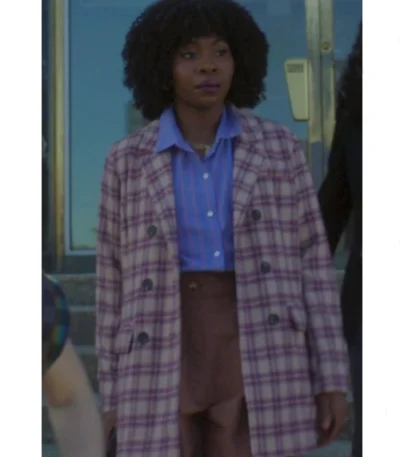 Tamera Tomakili Happy Face S01 Checked Blazer
