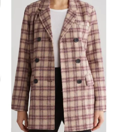 Tamera Tomakili Happy Face S01 Checked Blazer