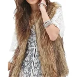 Tan Fur Vest