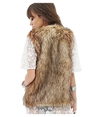 Tan Fur Vest