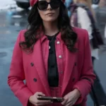 Taylor Cole 2024 Pink Wool Coat