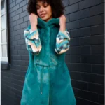 Teal Fur Vest