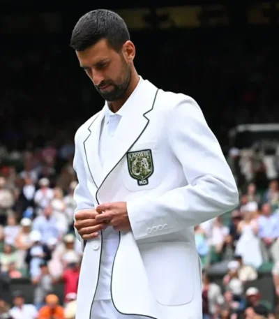 Wimbledon Novak Djokovic White Blazer