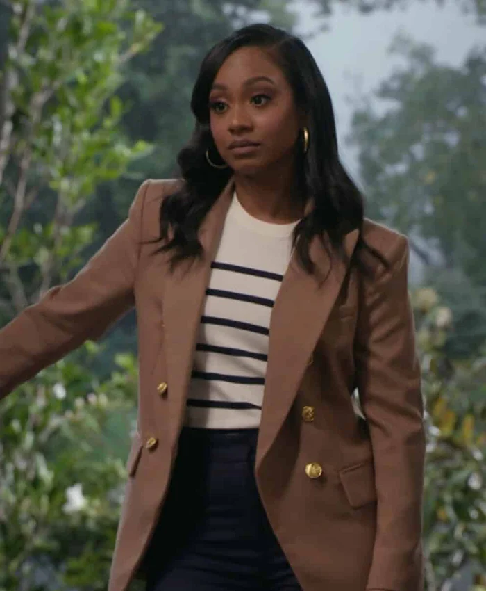 Tetona Jackson Poppas House Brown Blazer Tetona Jackson Poppas House Brown Blazer