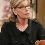The Big Bang Theory Christine Baranski Black Wool Jacket