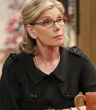 The Big Bang Theory Christine Baranski Black Wool Jacket