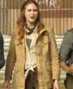 The Bubble Karen Gillan Brown Cotton Jacket