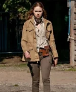 The Bubble Karen Gillan Brown Cotton Jacket