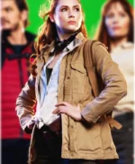 The Bubble Karen Gillan Brown Cotton Jacket