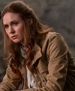 The Bubble Karen Gillan Brown Cotton Jacket