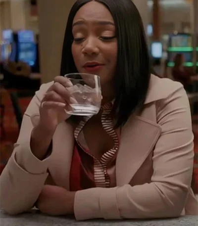 The Card Counter Tiffany Haddish Peach Color Jacket