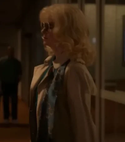 The Clearing 2023 Miranda Otto Beige Coat