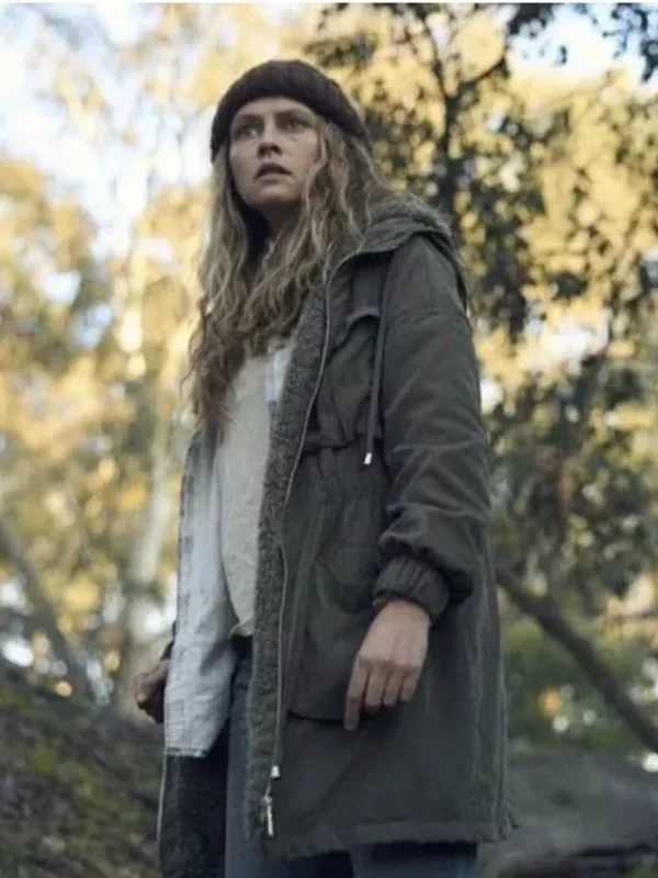 The Clearing 2023 Teresa Palmer Green Coat