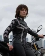 The Courier Olga Kurylenko Leather Jacket
