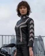 The Courier Olga Kurylenko Leather Jacket