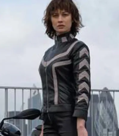 The Courier Olga Kurylenko Leather Jacket