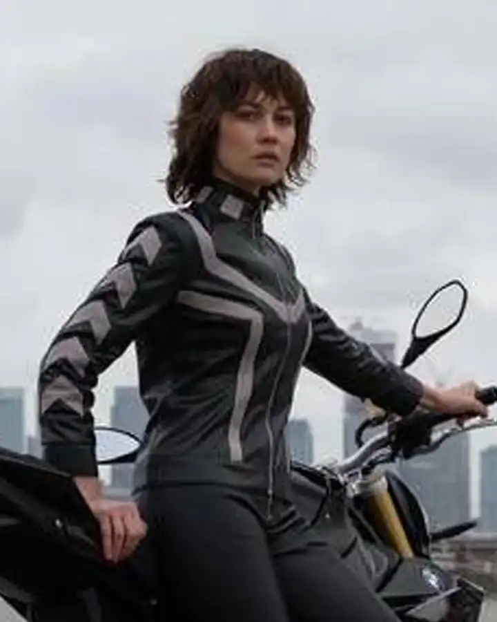 The Courier Olga Kurylenko Leather Jacket The Courier Olga Kurylenko Leather Jacket