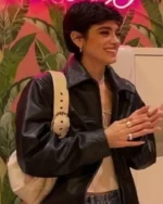 The Damelio Show Dixie D’Amelio Black Leather Jacket