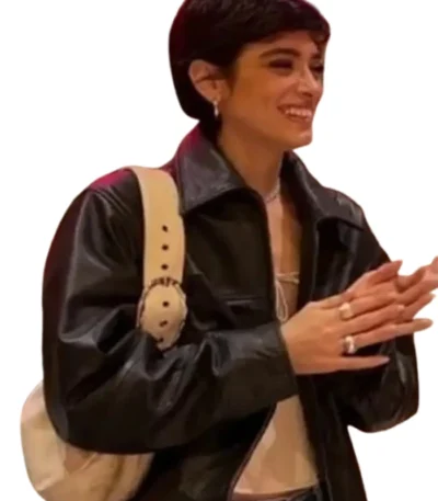 The Damelio Show Dixie D’Amelio Black Leather Jacket