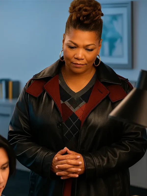 The Equalizer S01 EP07 Queen Latifah Black Leather Coat