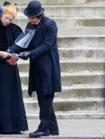 The Essex Serpent Frank Dillane Navy Blue Wool Coat