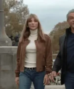 The Family Stallone 2023 Jennifer Flavin Suede Jacket