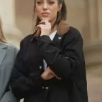The Family Stallone Sistine Stallone Black Jacket