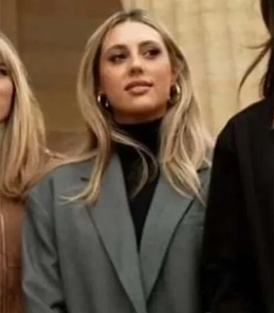 The Family Stallone Sophia Rose Grey Blazer