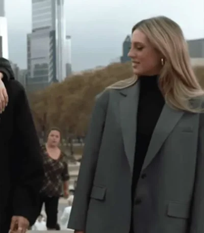 The Family Stallone Sophia Rose Grey Blazer