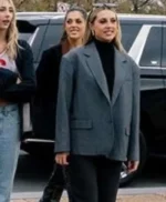 The Family Stallone Sophia Rose Grey Blazer