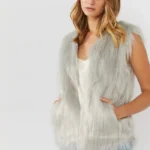 Grey Fur Vest