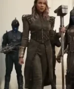 The Marvels 2023 Zawe Ashton Green Coat