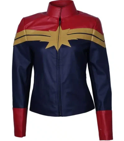 The Marvels Brie Larson Costume Leather Jacket