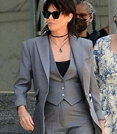 The Old Guard 2 Charlize Theron Grey Blazer