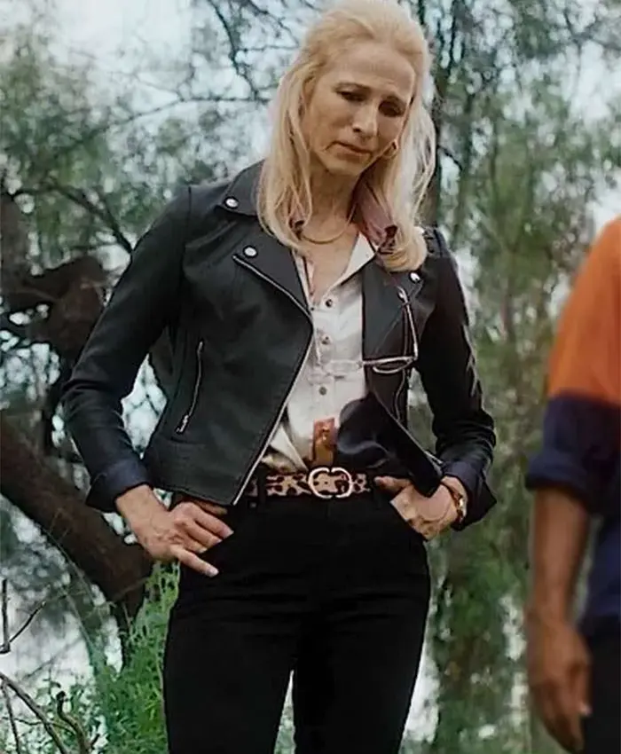 The Red 2024 Angie Milliken Black Biker Jacket The Red 2024 Angie Milliken Black Biker Jacket