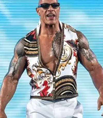 The Rock Final Boss White Vest