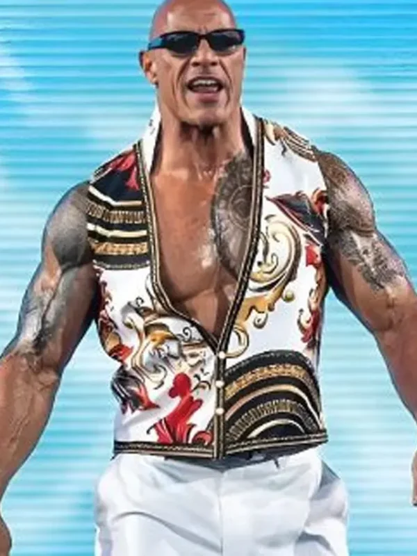 The Rock Final Boss White Vest