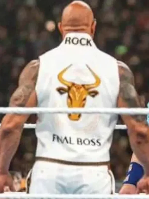 The Rock Final Boss White Vest