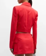 The View Sara Haines Red Wool Jacket
