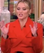 The View Sara Haines Red Wool Jacket