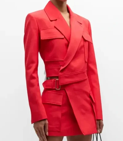 The View Sara Haines Red Wool Jacket
