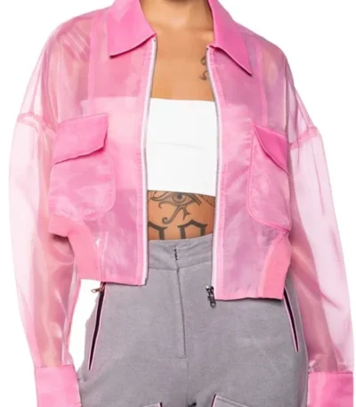 The Voice S26 Kay Sibal Pink Mesh Jacket