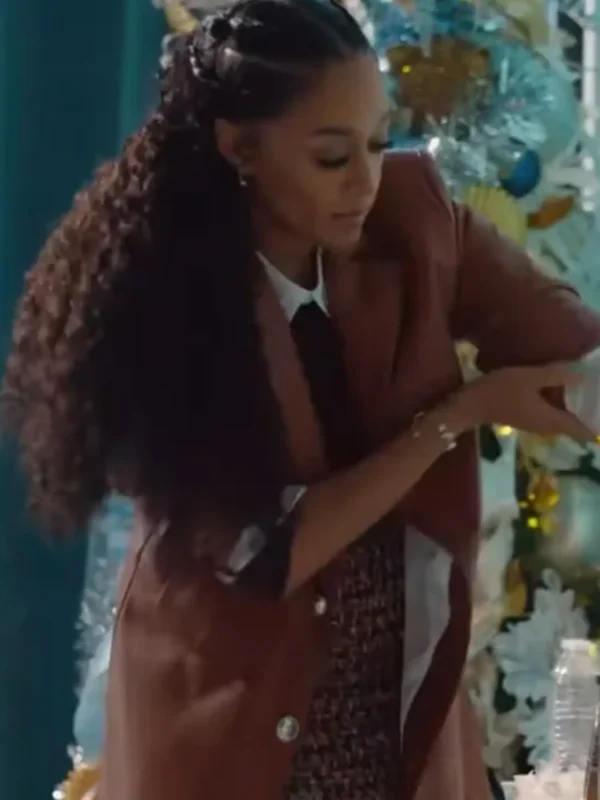 Tia Mowry A Very Merry Beauty Salon Coat