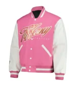 WWE Tiffany Stratton Pink Varsity Jacket