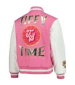 WWE Tiffany Stratton Pink Varsity Jacket