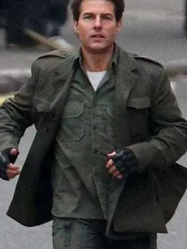 Tom Cruise Edge Of Tomorrow Green Jacket Coat