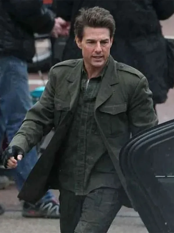Tom Cruise Edge Of Tomorrow Green Jacket Coat